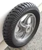 3.25-8 solid PU wheelbarrow tire with spoke color