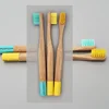 Home use child everyday oral cleaning manual bamboo eco toothbrush for environmental
