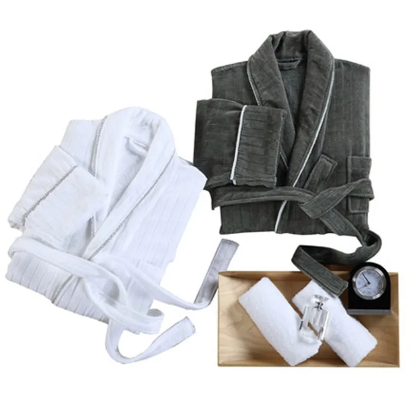 Terry Cloth Bathrobes 100 Cotton Family Luxury Couple Unisex Bathrobe