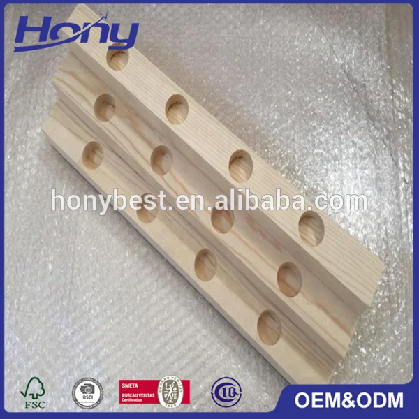 HY12193 New Design Trade Assurance Wooden Essential Oil Display Stand for Bottles