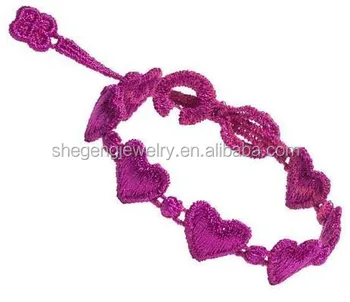 macrame bracelet heart