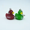 Eco-Friendly Promotional Custom Vinyl PVC Mini Plastic Keyring Rubber Bath Duck Keychain