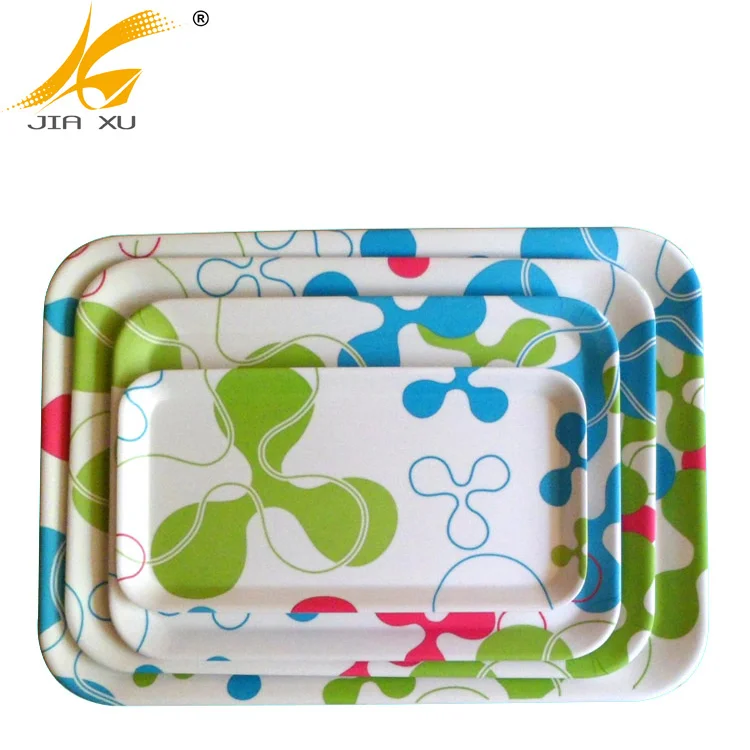 2018 Best Selling Printed Custom Melamine Tray,Melamine Serving Tray