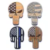 3D Punisher Embroidery Patch Army Morale Skull Military Shoulder Tactical Armband Iron on Embroidered Patch