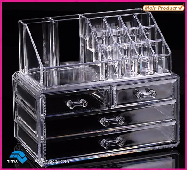 Wholesale Acrylic Cosmetic Drawers Small Plastic Drawers For Makeup ...