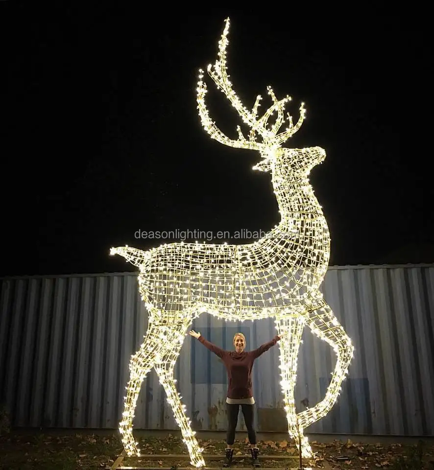 Large Outdoor Lighting Sculpture - Buy Large Outdoor Christmas Reindeer