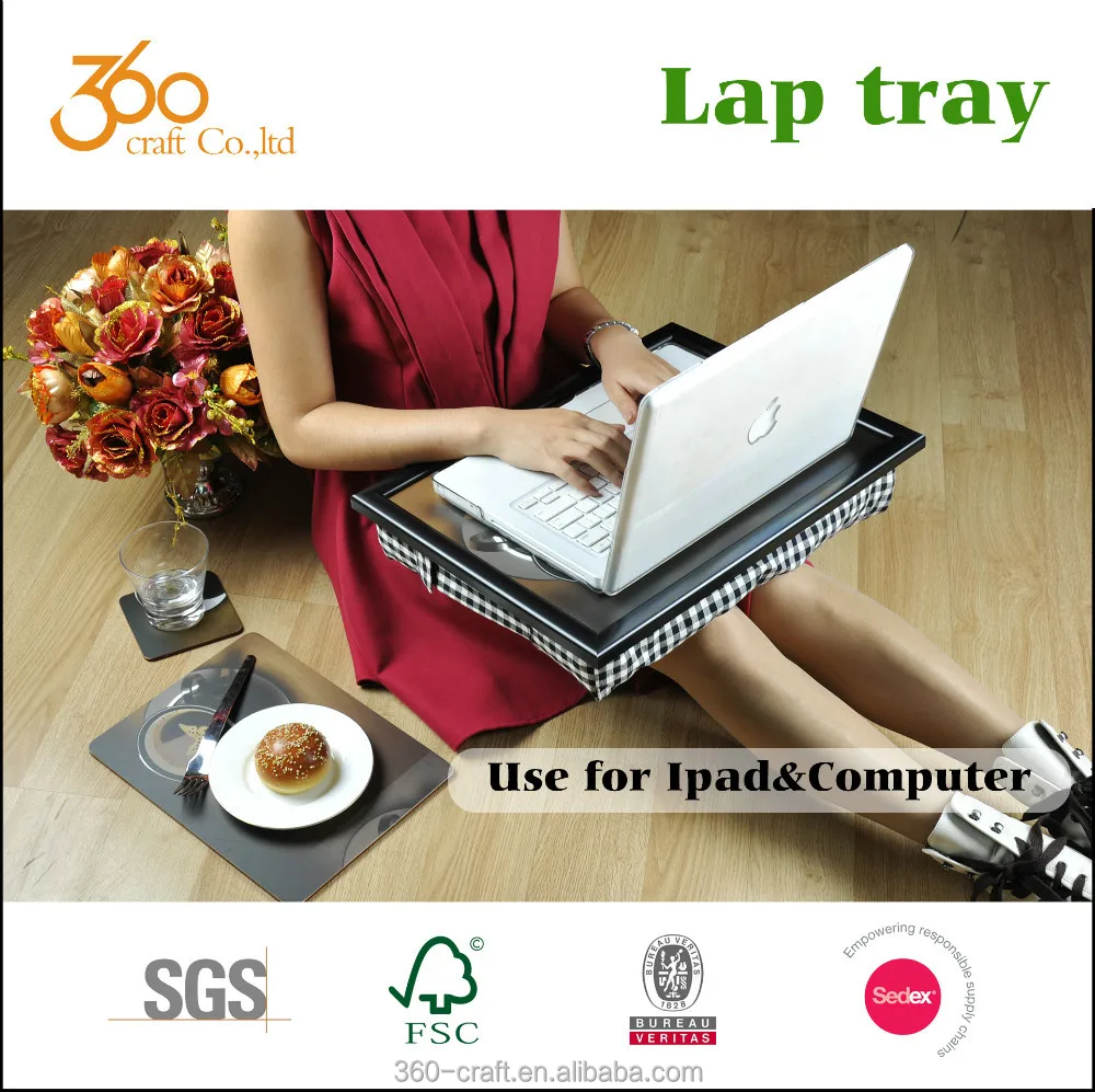 Laptop Desk with Pillow Laptop Trays Breakfast Tray Bean Bag Tray Lap Tray 