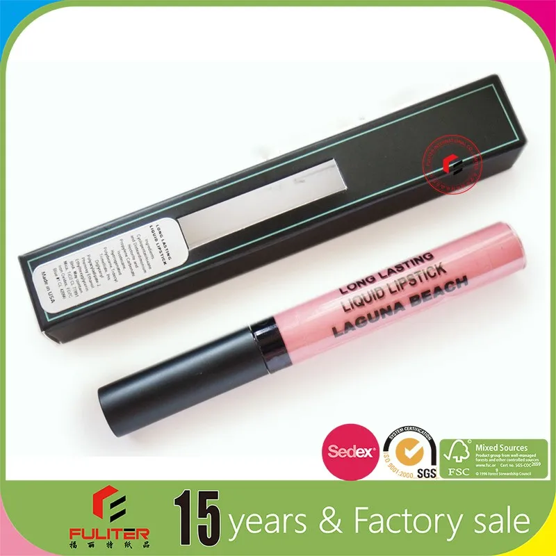 Full Color Custom Printed Lip Gloss Tube Packaging Boxes Wholesale