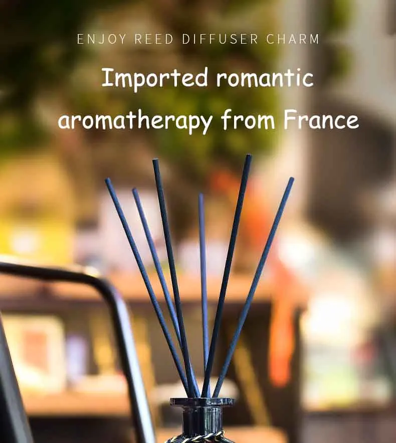 OEM 125ml luxury aroma reed diffuser with sticks and flower