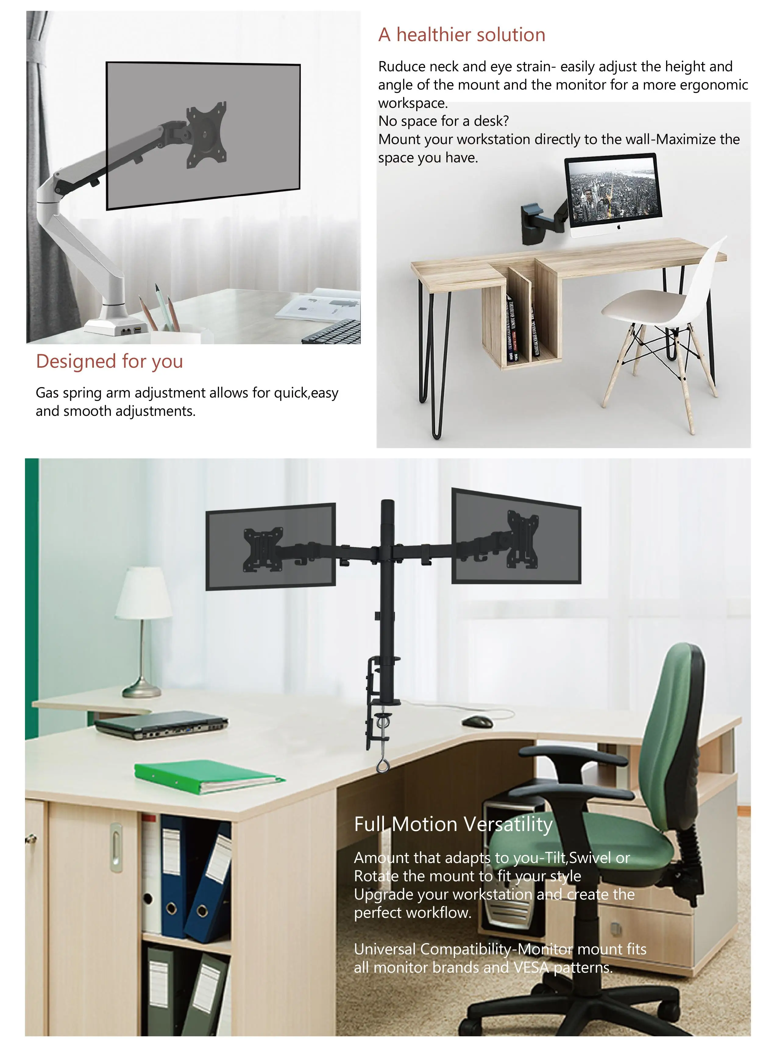 Thailand,High Quality Monitor Desk Mount 6screen Lcd Arm Buy High
