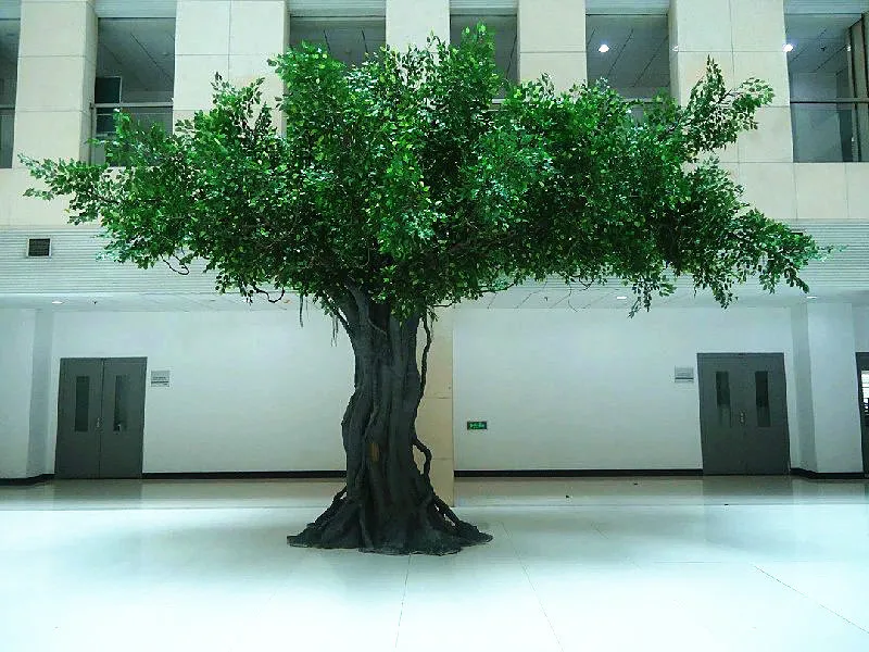 定制高模拟大型室外人造树木装饰 ficus 菩提树质量好