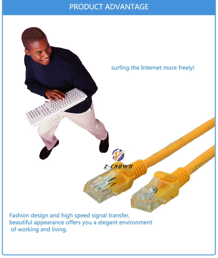 Factory Utp Cat5e Cat6 Patch Cord Rj45 Plug Network Cable Cat6a Cat7 Cat 8 Network