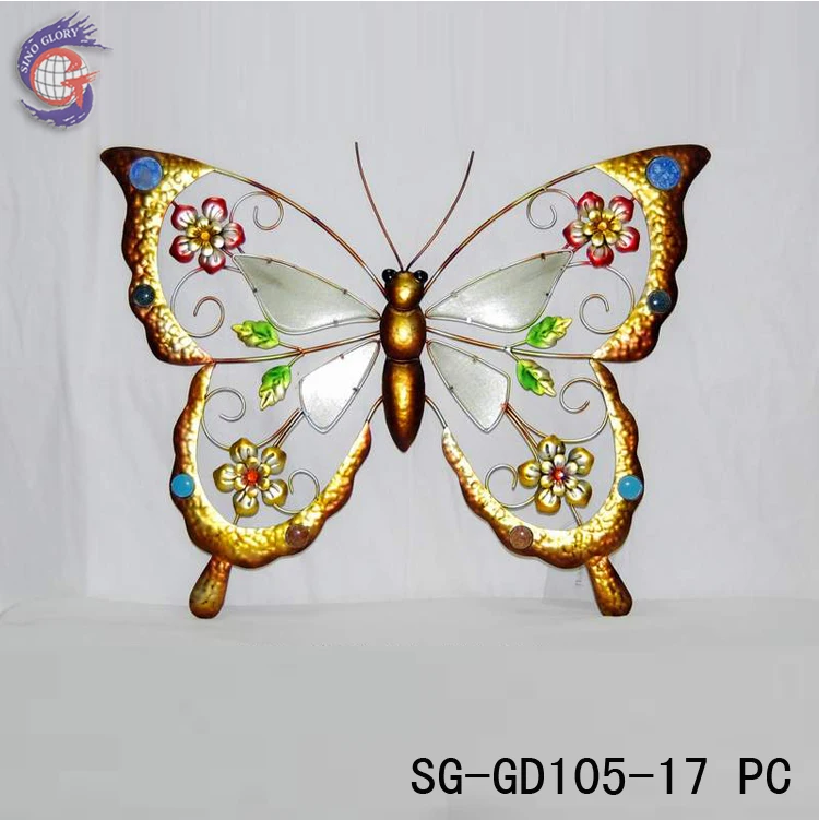 Online Shopping Custom Home Decorations Metal Butterflies Wall