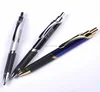 novelty customized triangular metal retractable ballpoint pen