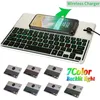 Universal Backlight Wireless 3.0 Keyboard For iPad iPro Air 2 Microsoft Android Wireless Charger Smart Tablet Keyboard