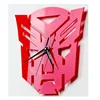cheap sale top home decor custom red mask acrylic wall art clock for gifts