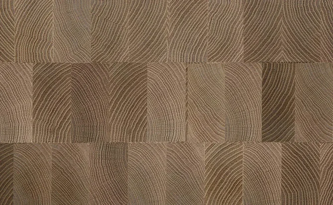 Unfinished Smooth Brushed White Oak Solid End Grain Wall Panel Wood Flooring