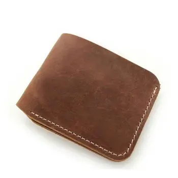 brown leather card wallet