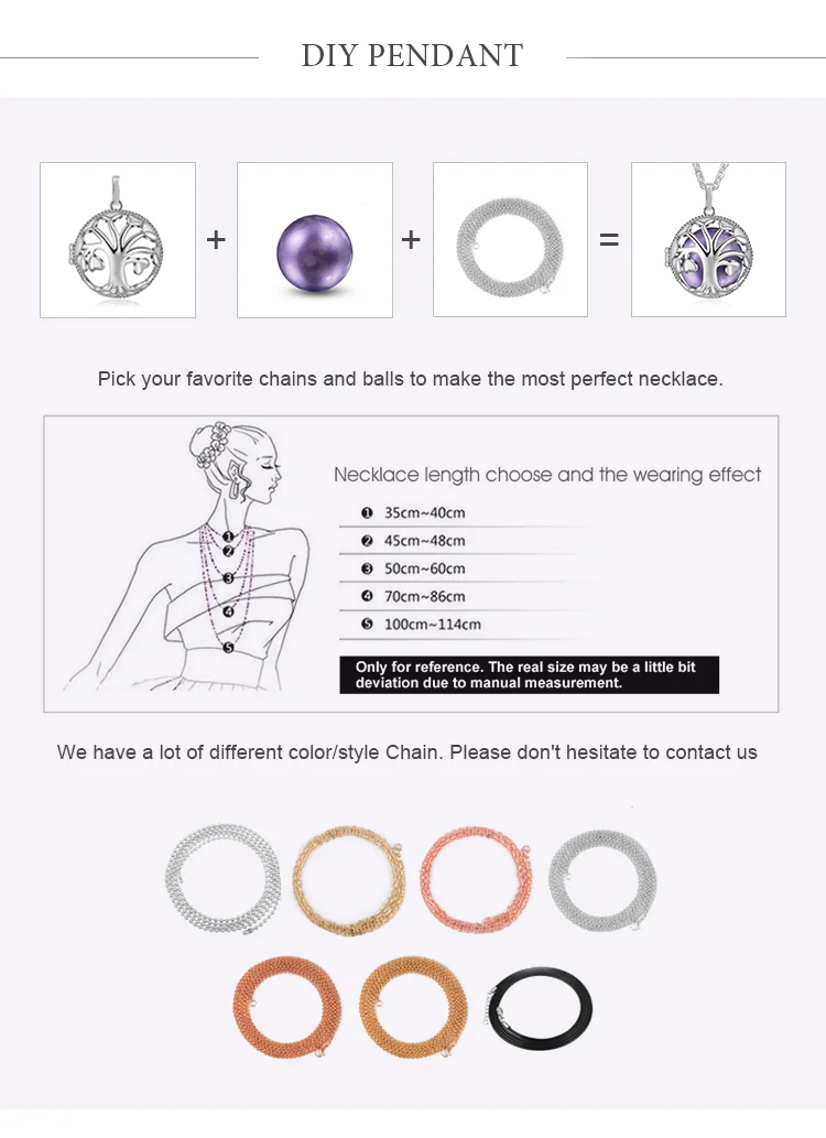 Popular Trending Silver Lotus Angel Chime Color Bola Cage Necklace Shenzhen Jewellery