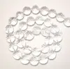 8mm round faceted natural rock crystal beads for jewelry creations