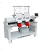 QY-1-CT two heads embroidery machine, computer 2 heads cap and flat embroidery machine