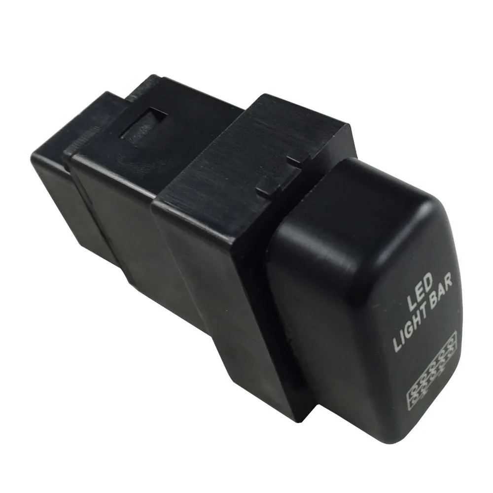 12v 3a Red Led Light Bar Push Switch For Pajero Triton Buy Led Light