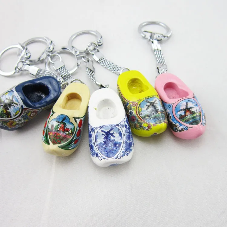 Wooden Klompen Shoe Keychain 4cm Buy Shoe Keychain,Wooden Shoe