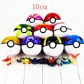 10cm NEW 9 colors available Japan Anime Pokeball Toys Poke Ball With Fairy Animals PVC Action