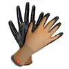China Factory Brown Polyester Smooth Nitrile Coated Gloves