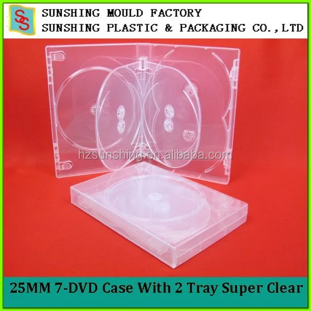 7 Disc Super Clear Plastic Dvd Case With Plastic Sleeve Buy 7 Disc