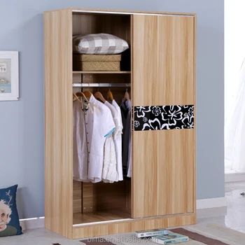 China Factory Cheapest Bedroom Wooden Portable Wardrobe Simple