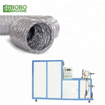 fire insulated resistant pvc pre flexible larger duct machine