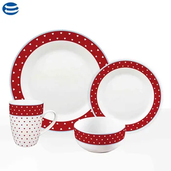 valentines day dinnerware sets