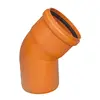 ERA High Quality 110MM Pvc Drainage fittings 30 degree elbow with single socket rubber