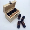 Custom 6 8 10 20 timber wooden display essential oil packaging storage wood box