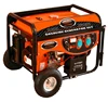 Efficiency fuel consumption petrol generator with wheels and handles .