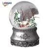 China import items decor OEM resin nativity set christmas custom snow water globe with music for sale