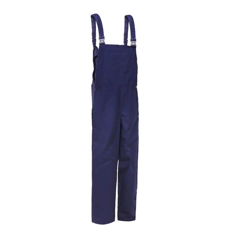 Cleaner Polycotton Navy Blue Painter Mens Uniform Work Bib Pants