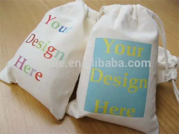 wholesale small cotton drawstring bags