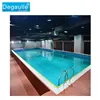 Degaullle above ground commercial 25m*12m durable easy assemble galvanized steel swimming pool for short duration