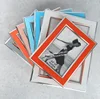 Fashional Wide border silver rim PVC plastic picture frame funia photo frame