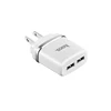 HOCO C12A Smart dual USB charger US plug multiple circuit protection universal compact wall charging adapter