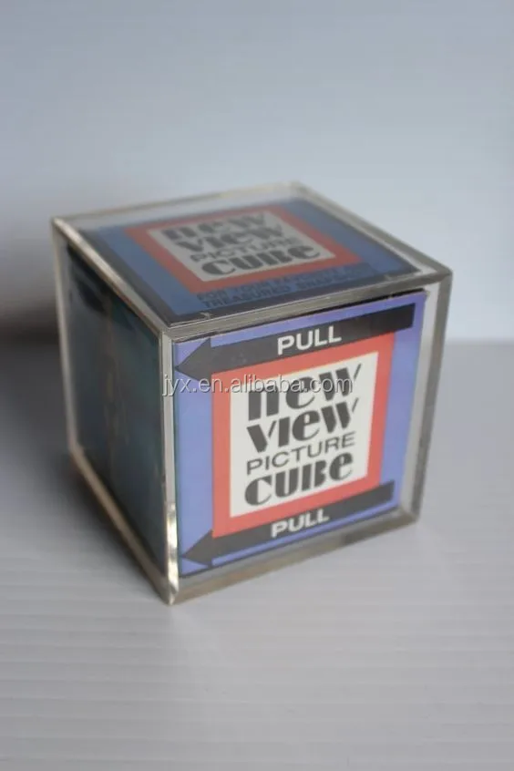 Cubo fotográfico Cubo marcos fotos imágenes photo Cube acrílico 9x9x9cm