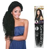 Cheap 18" 45cm Ombre Black Synthetic 3D Split Cubic Twist Crochet Braid