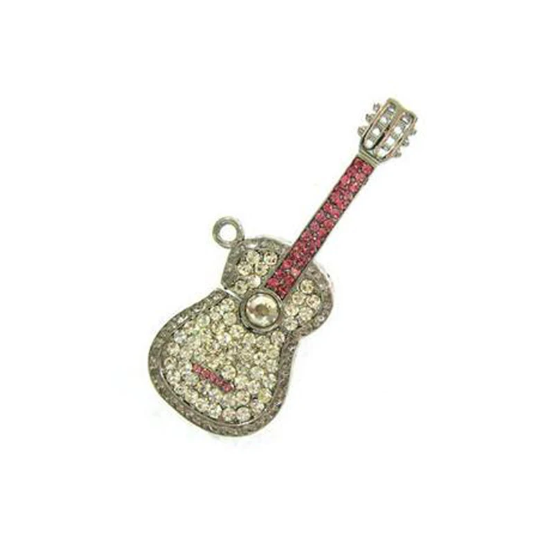 4GB Guitar USB Flash Pen Drive Necklace Jewelry USB Free Shipping USB Flash - ANKUX.COM