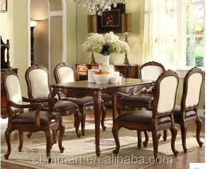 Mesa comedor de madera conjunto material de diseño europeo living ... Diseño Muebles comedor