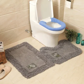Cotton Rug Bathroom Kitchen Water Absorb Carpet Pure Color Plain Cotton Rug Bathroom Kitchen Water Absorb Carpet Pure Color Plain Mat From China
