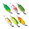 China supplier black lure jump pop jumping frog bait lure snakehead