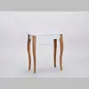 Designer rococo console small modern wood white console table