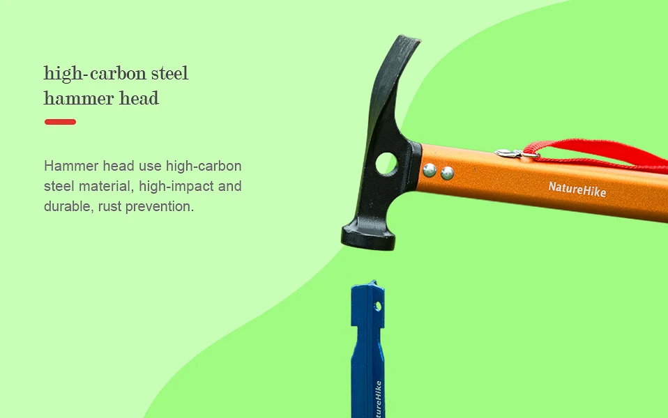 Naturehike Multifunctional Outdoor Hammer Ultralight Aluminum Steel